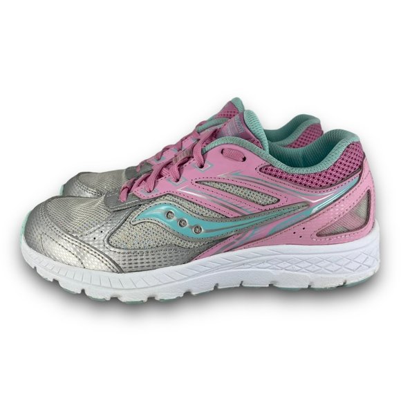 Saucony Cohesion 14 Running Shoes SK164363 Athletic Sneakers Multicolor Youth 4M - Picture 2 of 9